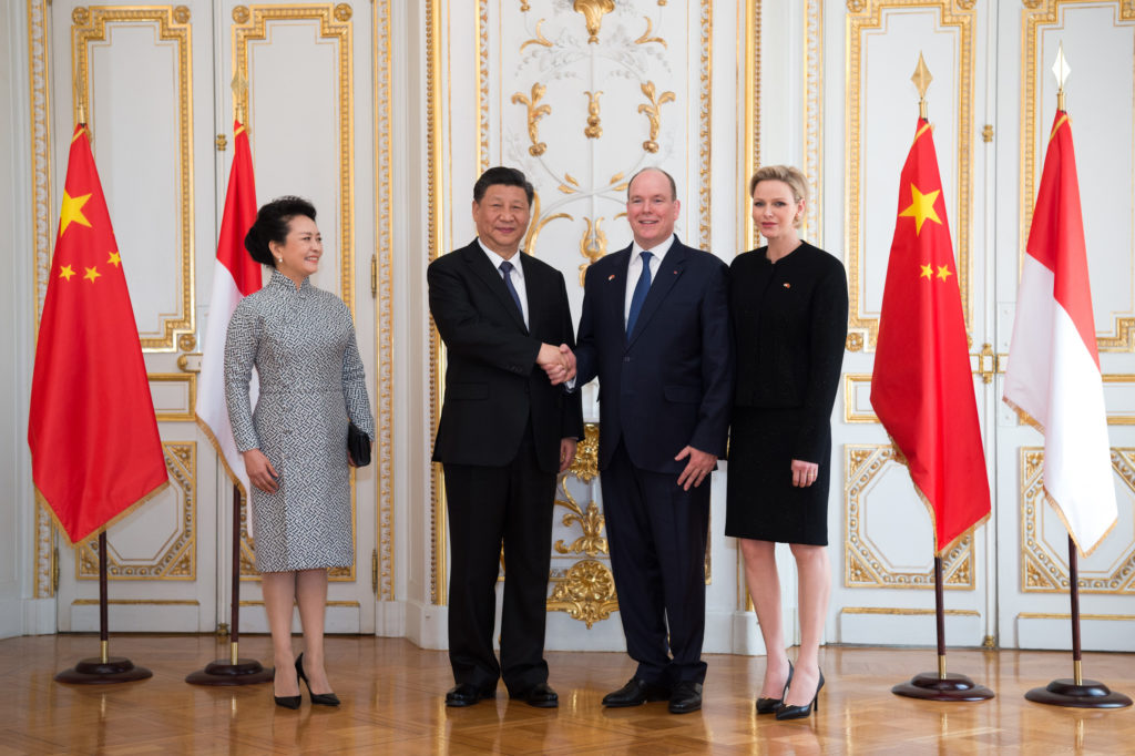 I Principi di Monaco Alberto e Charlene hanno accolto il Presidente cinese Xi Jinping e la moglie Peng Liyuan