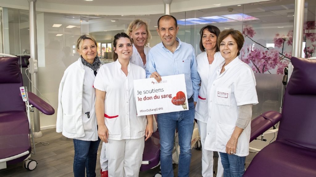 Leonardo Jardim donatore di Sangue al CHPG di Monaco