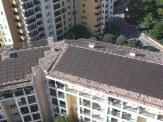 Tetto fotovoltaico per vigili del fuoco nel quartiere di Monaco Fontvieille