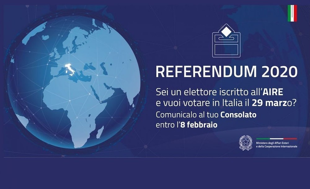 VOTO PER CORRISPONDENZA DEI CITTADINI ITALIANI RESIDENTI ALL’ESTERO per il prossimo referendum
