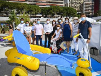 Riapertura del sito di Handiplage sulla spiaggia del Larvotto