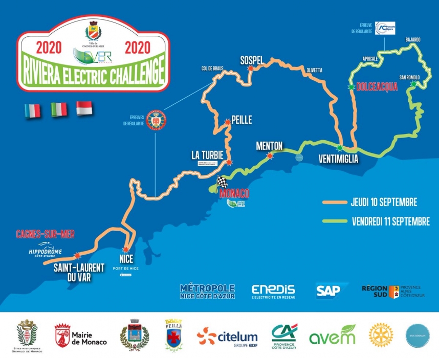 Il Comune di Monaco partecipa al Riviera Electric Challenge 2020