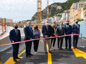 Il Principe di Monaco Albert II inaugura la nuova strada che passa davanti al CHPG al via la costruzione del nuovo ospedale