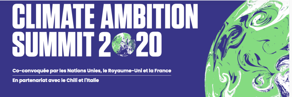 climate Ambition Summit 2020 il Principe Albert II di Monaco annuncia l'impegno di diminuire del 55% il Co2 entro il 2030