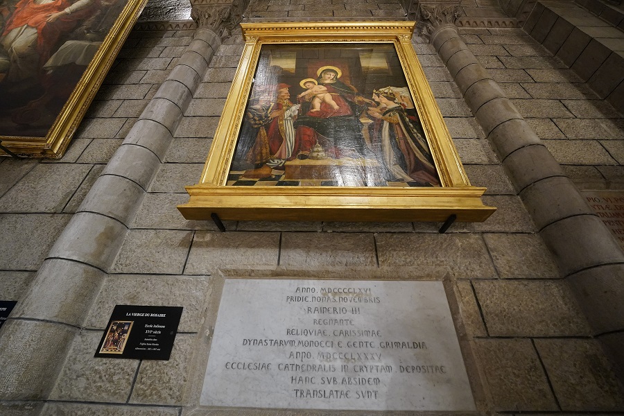 "La Madonna del Rosario" torna restaurata nella Cattedrale del Principato di Monaco