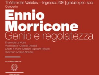 Dante Alighieri Monaco: "Omaggio a Ennio Morricone" con l'Ensemble Le Muse e la solista Angelica De Paoli interverrà Susanna Rigacci dirette dal maestro Andrea Albertini