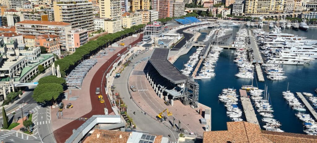 GP DI MONACO, IL CIRCUITO CITTADINO IN PREPARAZIONE