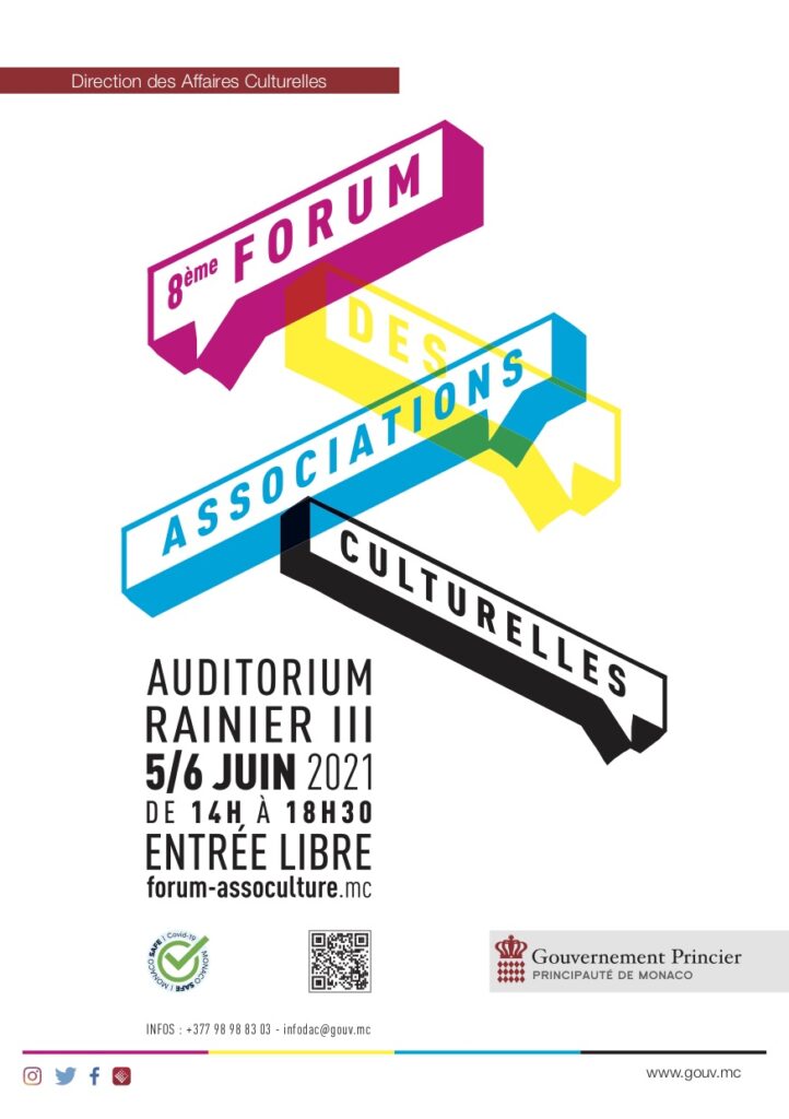 Si terrà sabato 5 e domenica 6 presso l'Auditorium Rainier III 8° Forum delle Associazioni Culturali di Monaco, 