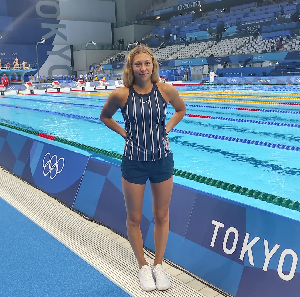 TOKYO: la monegasca Claudia Verdino scende in vasca nei 100m. rana