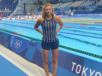 TOKYO: la monegasca Claudia Verdino scende in vasca nei 100m. rana