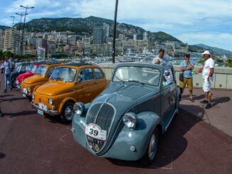 Raduno club Fiat 500 storiche a Monte-Carlo