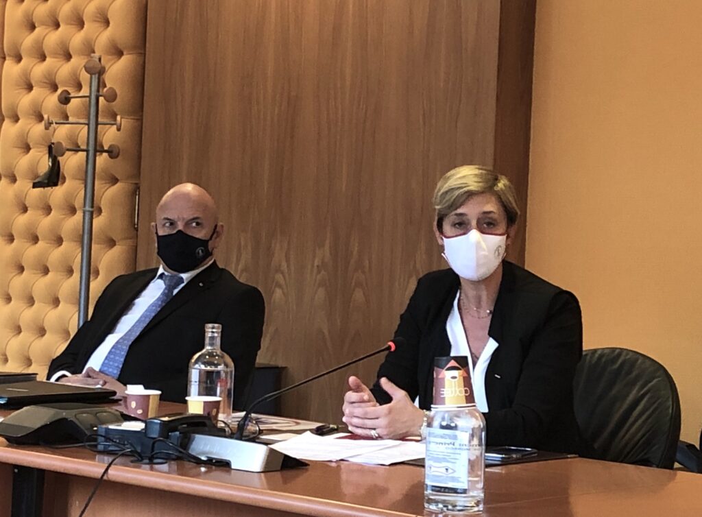 Presentazione della Ministra Celine Caron Dagioni,