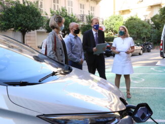 Monaco ON; presentato un nuovo punto di ricarica elettrica per auto in rue Louis Notari si arriva così a 180 stazioni