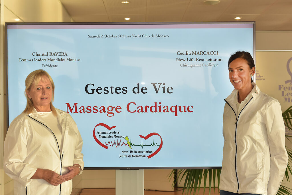 L’associazione Femmes Leader Monaco, ha organizzato una giornata intitolata Les Gestes de Vie  dedicata alla formazione per il massaggio cardiaco.