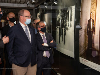 Il Principe Albert II di Monaco visita la mostra dedicata al suo avo il Principe Albert I nel centenario della morte