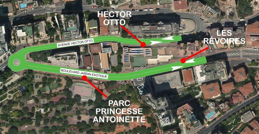 Una navetta-bus sostituirà l'ascensore, che collega Jardin Exotique con avenue Hector Otto