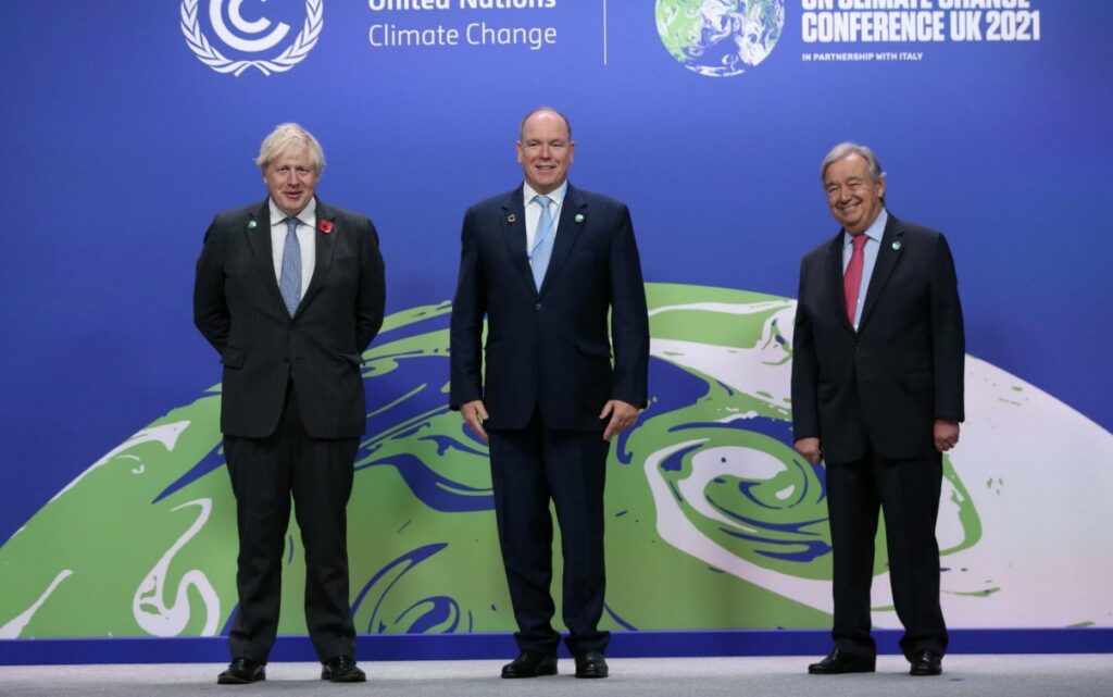 Il Principe Albert II partecipa alla COP26 sul clima a Glasgow e partecipa all'iniziativa Because the Ocean