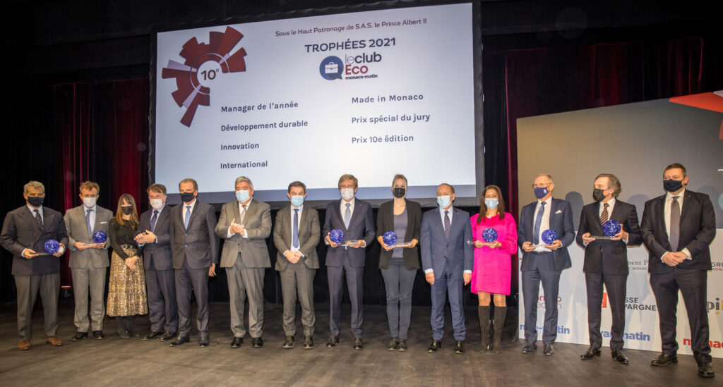 I vincitori del 10° Trofeo Club Eco Monaco Matin in collaborazione con il Monaco Economic Board (MEB)