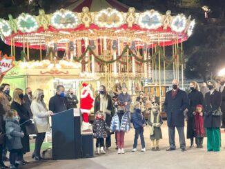 Il Sindaco George Marsan con i Principi di Monaco ha inaugurato il Villaggio di Natale sul Porto di Monaco