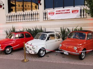 Le" Fiat Storiche di Monte-Carlo esposte al Casinò di Mentone per "Vivere la Dolce vita