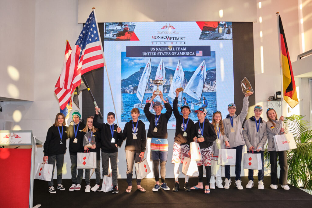 Gli USA di Gil Hackel vincono il 12° MONACO OPTIMIST TEAM RACE, premiazione allo Yacht Club