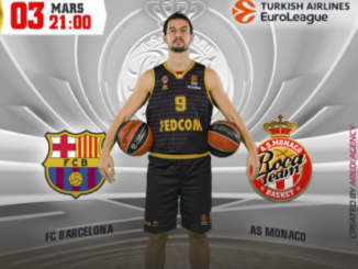 Euroleague di basket, il Monaco in trasferta incontra il Barcellona primo in classifica giovedì 3 marzo ore 21