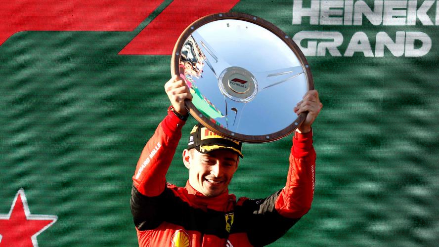 Charles Leclerc su Ferarri vince il il GP d'Australia