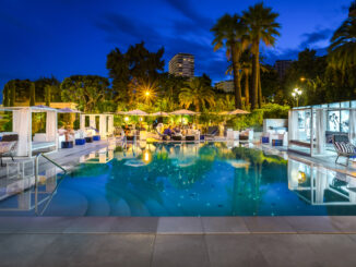 Summer Yoshi all'hotel Metropole Monte-Carlo sulla Terrazza Odyssey