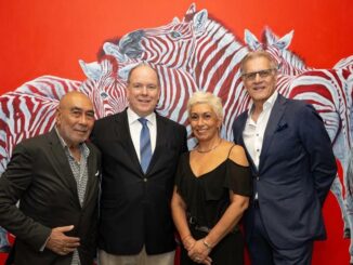 Il Principe Alberto II inaugura la mostra Kollerism all Kamil Art Gallery di Monaco