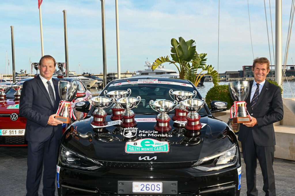 Jacques Pastor vice-sindaco di Monaco e Fulvio Gazzola sindaco di Dolceacqua vincono il 6° E-Rally di Montecarlo ZENN