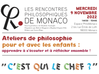 I Rencontres Philosophiques de Monaco organizzano mercoledì 9 novembre, un pomeriggio durante il quale i bambini dai 7 ai 10 anni potranno filosofeggiare sul tema "Chi è il Leader?".
