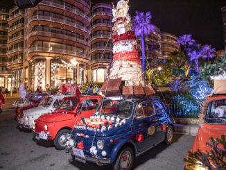Club Fiat 500 Monte-Carlo: 4a Edizione della Parata di Natale con le piccole auto decorate in tema natalizio