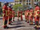 Consegna dei caschi alle reclute dei Vigili del fuoco del Principato di Monaco