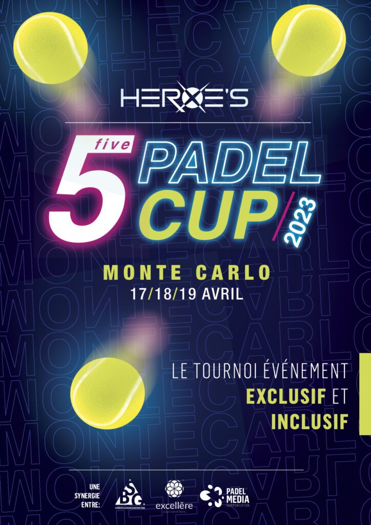 Finito il Masters di tennis a Monte-Carlo, da martedì 18 a mercoledì 19 si disputeranno gli incontri del Five Padel Cup, alla sua prima edizione a Eze Village