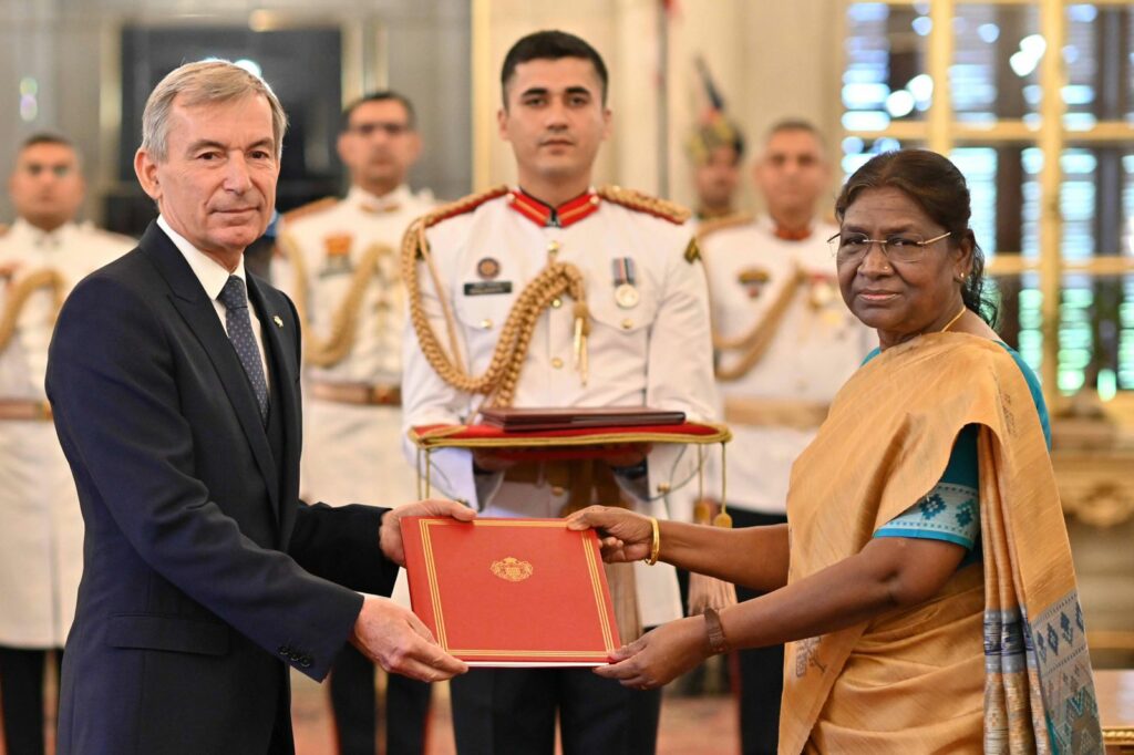 L'ambasciatore di Monaco in India, ha consegnato le credenziali alla presidente della Repubblica Indiana Droupadi Murmu