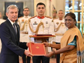 L'ambasciatore di Monaco in India, ha consegnato le credenziali alla presidente della Repubblica Indiana Droupadi Murmu