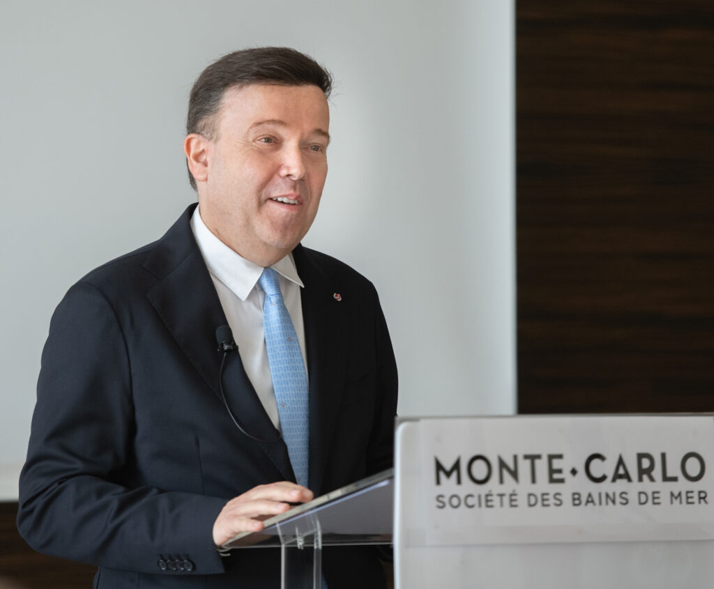 Stephane Valeri, Presidente Delegato del Monte-Carlo Société des Bains de Mer, tre mesi dopo la sua nomina, ha tenuto la sua prima conferenza stampa per presentare le nuove strategie del gruppo.