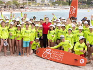 Alla presenza di S.A.S. la Principessa Charlene, si é tenuta sulla spiaggia del Larvotto l'edizione 2023 del Water Safety Day, organizzata dalla Fondation Princesse Charlene di Monaco.