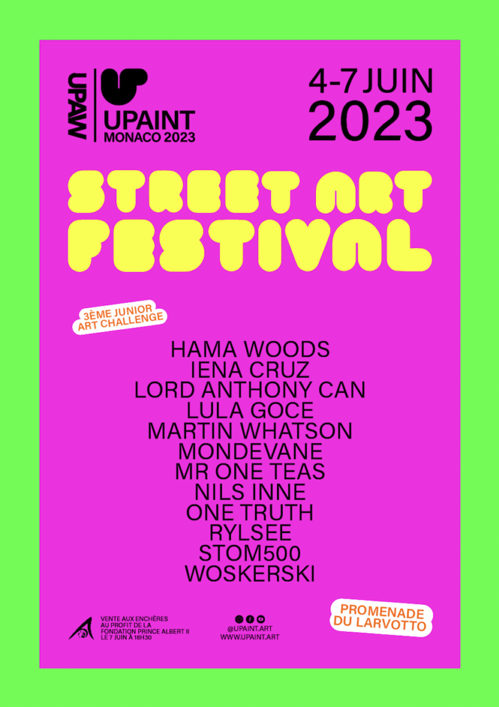 Da domenica 4 a mercoledí 7 giugno torna UPAINT Monaco il Festival di Street art