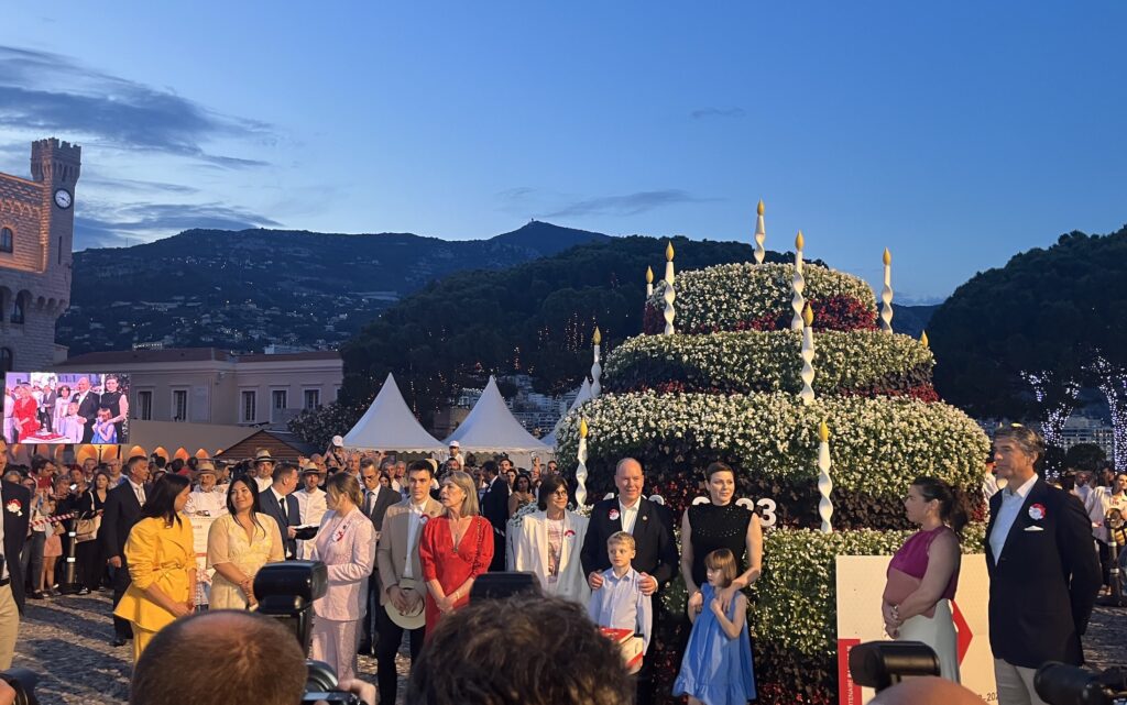 I Principi di Monaco presenti alla festa per celebrare i 100 anni dalla nascita del Principe Ranieri III