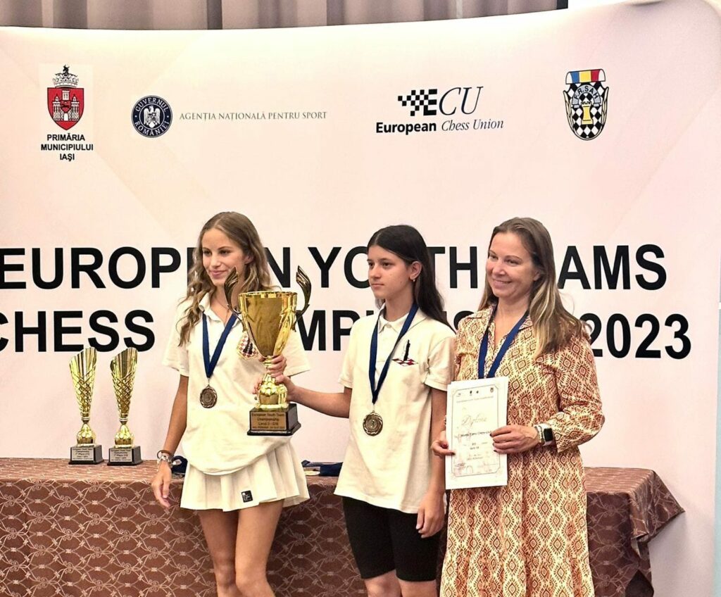 La squadra femminile del Circolo degli Scacchi di Monte-Carlo ha vinto la medaglia di bronzo ragazze under 18 ai Campionati Europei in Romania