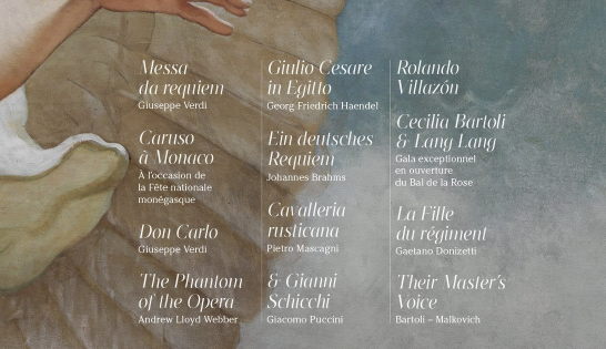 La seconda stagione diretta da Cecila Bartoli, all'Opera di Monte-Carlo si annuncia davvero ricca ed aprirà il 2 novembre con la "Messa da Requiem" di Giuseppe Verdi.