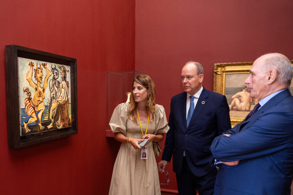 Il Principe Albert II inaugura nel suo Palazzo una Mostra intitolata Picasso e l'antichità insieme a Bernard Ruiz-Picasso