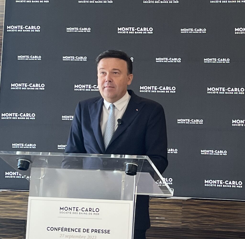 Il Presidente Delegato della Monte-Carlo Société des Bains, Stéphane Valeri, annuncia la riapertura del Café de Paris, di Amazonico e l'acquisto del Palace des Neiges a Courchevel