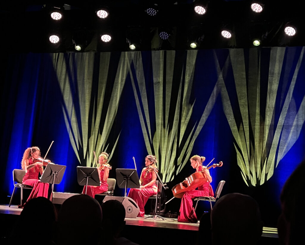 ALTER ECHO STRING QUARTET,  si sono esibite durante la serata organizzata a favore di Rondine a Monaco