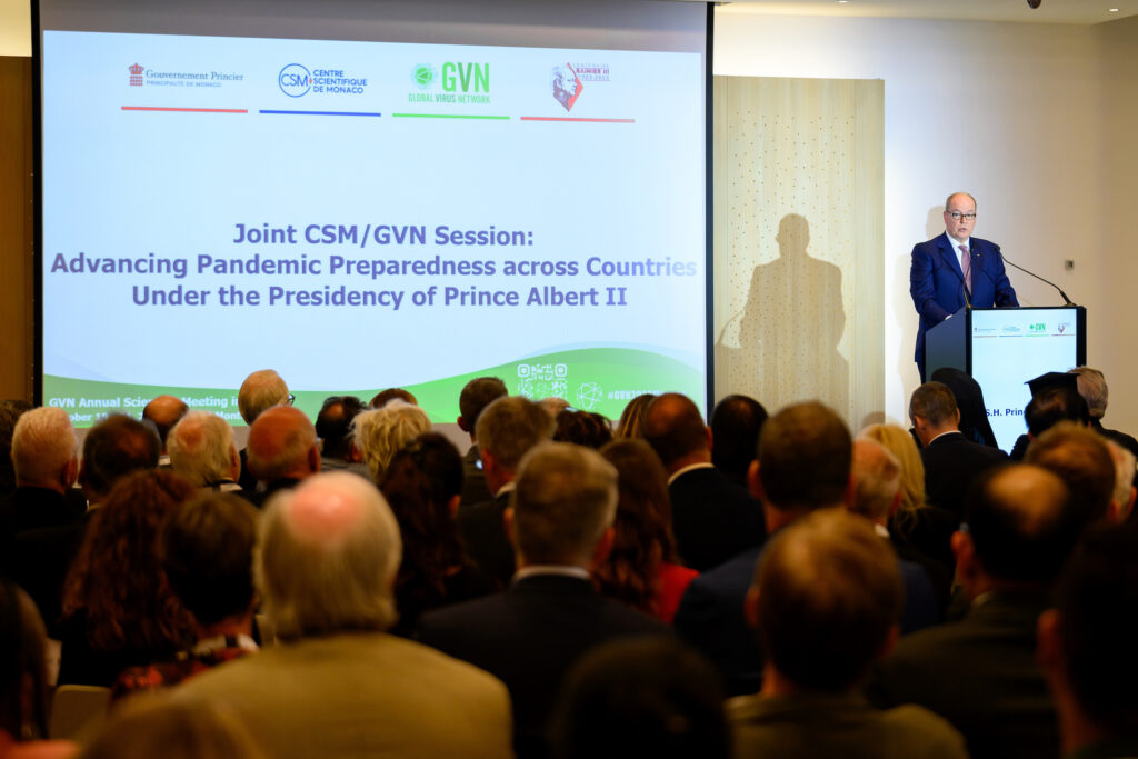 Il Principe Alberto II è intervenuto alla conferenza del CSM e del Global Virus Network sul tema preparasi alle pandemie in Europa