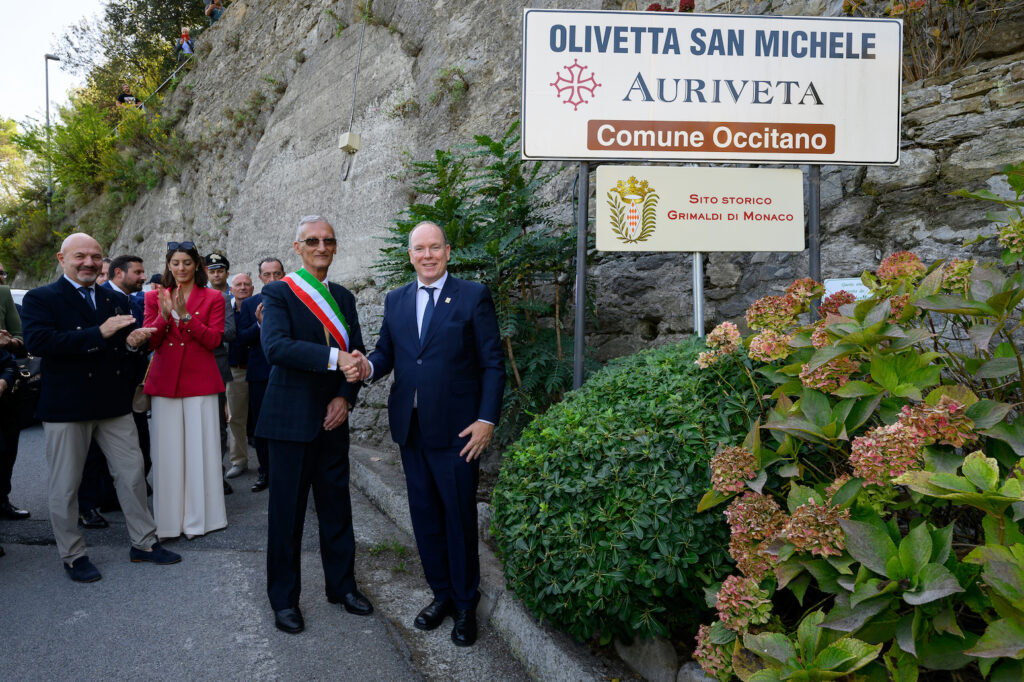 il Principe Alberto II di Monaco ha visitato il Paese di Olivetta San Michele sito Storico dei Grimaldi di Monaco