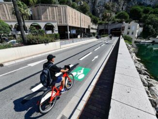 Nuova pista ciclabile a Monaco che collega la Condamine con il Larvotto