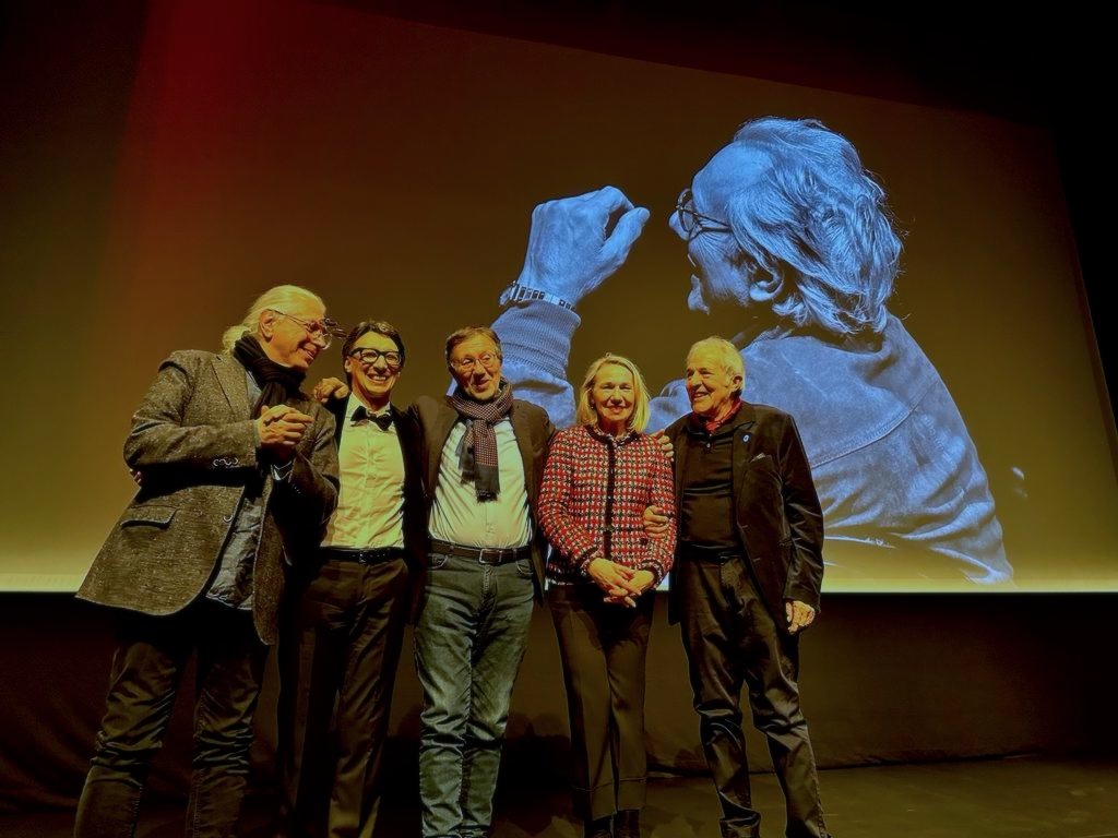 Maria Betti Presidente Dante alighieri Monaco con Paolo Jannacci, Giorgio Verdelli, eGuido Harari