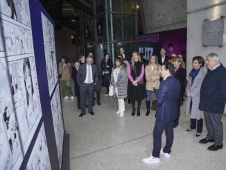 Fino all'8 marzo è visibile alla stazione ferroviaria di Monaco l'esposizione dedicata al Manga Blitz contro la violenza digitale